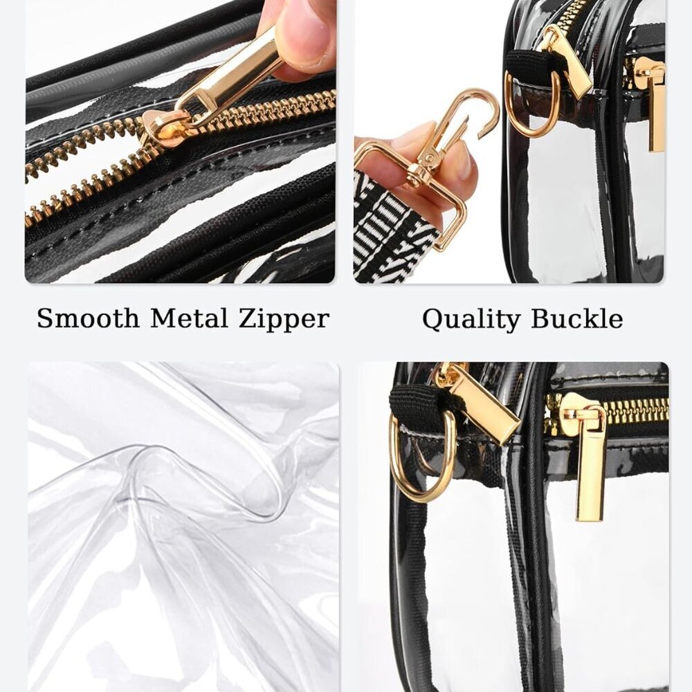 Versatile Clear Stadium Bag - Adjustable Strap fo… - image 4